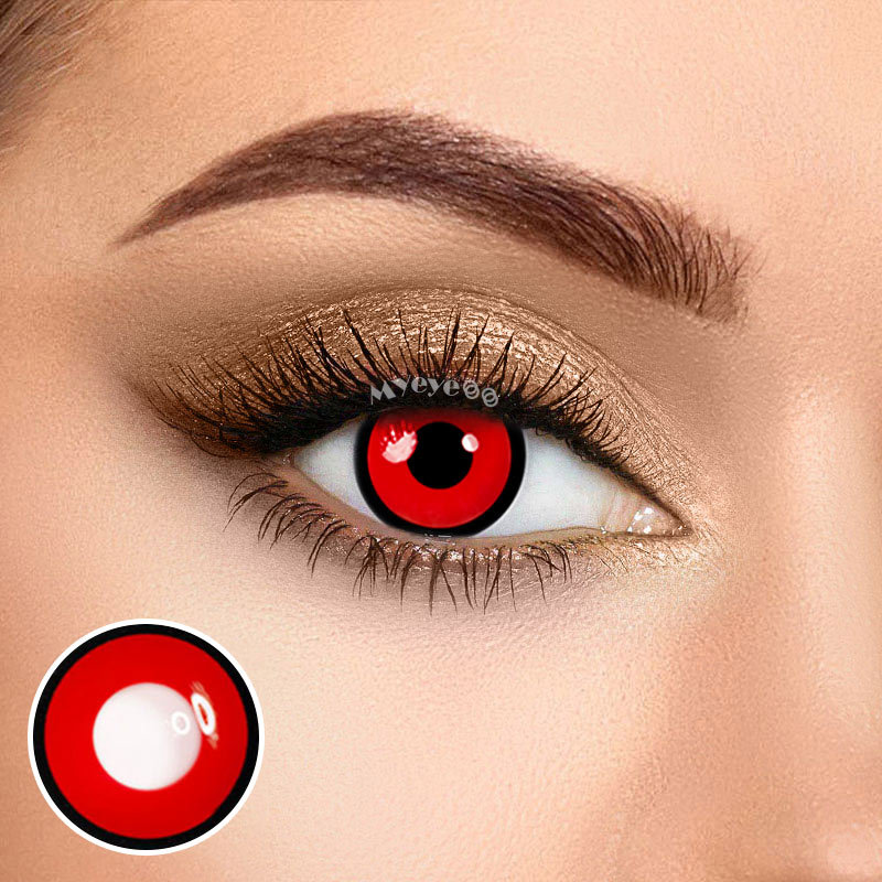Coloredeye Manson Red Prescription Cosplay Colored Contact Lenses
