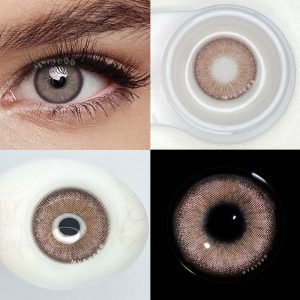 Eyemi Deepwater Zone Brown Prescription Colored Contact Lenses