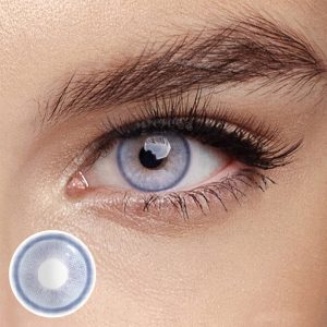 Eyemi Genshin Moon Blue Prescription Colored Contact Lenses