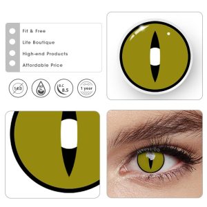 Eyemi Maru Green Cat Eye Cosplay Colored Contact Lenses