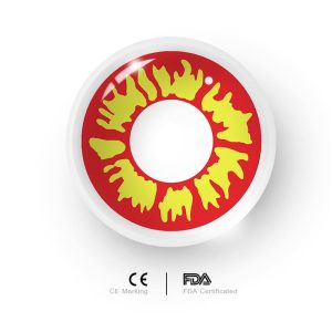Eyemi Flame Prescription Cosplay Colored Contact Lenses