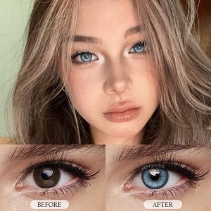 Eyemi Aloe Blue Colored Contact Lenses