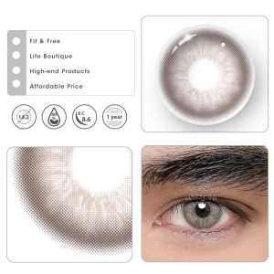 Eyemi Unspoken Mirage Brown Prescription Men Colored Contact Lenses