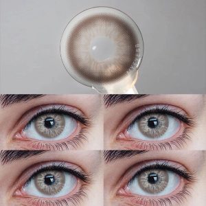 Eyemi Unspoken Mirage Brown Prescription Colored Contact Lenses