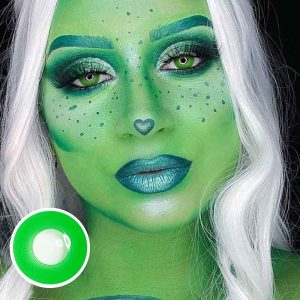 Eyemi Green Block Cosplay Prescription Colored Contact Lenses