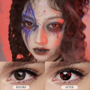Eyemi Blood Black Prescription Cosplay Colored Contact Lenses | 1 Day
