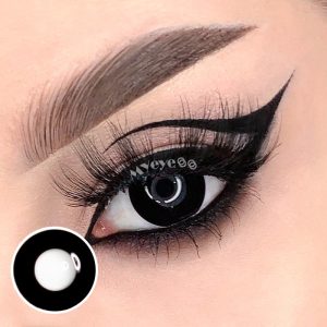 Coloredeye Black Block Prescription Cosplay Colored Contact Lenses
