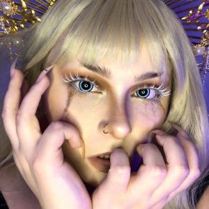 Eyemi Nebulos Blue Cosplay Colored Contact Lenses