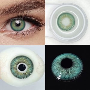 Eyemi Aegean Sea II Green Prescription Colored Contact Lenses