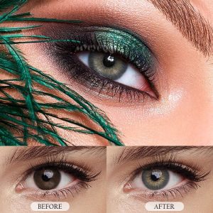 Eyemi New York III Grey Prescription Colored Contact Lenses