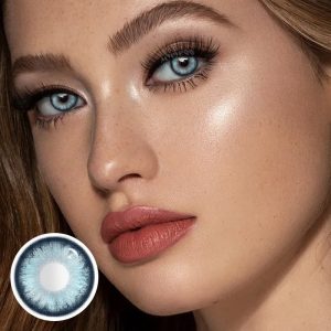 Eyemi Pearlescent Blue Prescription Colored Contact Lenses