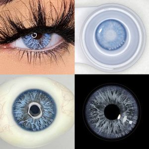 Eyemi Nordic DNA Blue Prescription Colored Contact Lenses