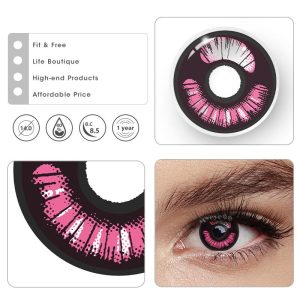 Eyemi Demon Slayer Prescription Cosplay Colored Contact Lenses