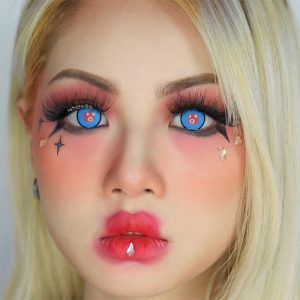 Eyemi Blind Hibana Blue Cosplay Colored Contact Lenses