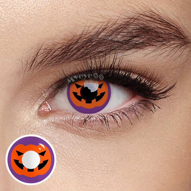 Coloredeye Pumpkin Prescription Cosplay Colored Contact Lenses