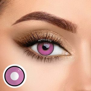Eyemi Minecraft Pink Prescription Cosplay Colored Contact Lenses