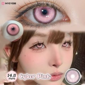 Eyemi Cyber Pink Prescription Cosplay Colored Contact Lenses
