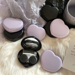 Coloredeye Love Heart Color Contact Lens Case