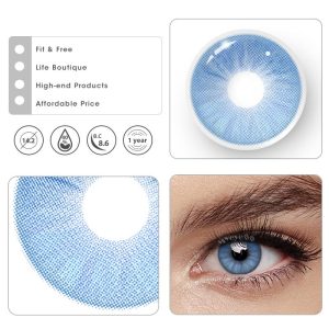 Eyemi Iceberg Blue Prescription Colored Contact Lenses