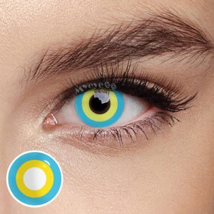 Eyemi Block Blue & Yellow Prescription Cosplay Colored Contact Lenses