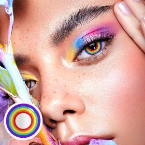Coloredeye Circle Rainbow Prescription Cosplay Colored Contact Lenses