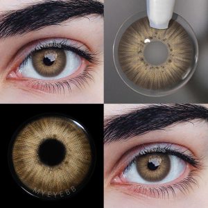 Eyemi New York III Brown Prescription Men Colored Contact Lenses