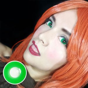 Eyemi Green Block Cosplay Prescription Colored Contact Lenses