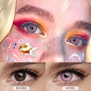 Eyemi Kranya Violet Prescription Cosplay Colored Contact Lenses