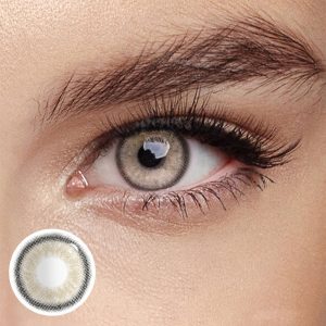 Eyemi Moonbeam II Cow Boy Brown Prescription Colored Contact Lenses