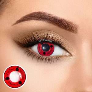 Eyemi Sharingan Magatama Red Prescription Cosplay Colored Contact Lenses