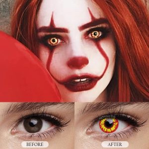 Eyemi Flame Prescription Cosplay Colored Contact Lenses