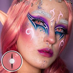 Eyemi Blind Kamado Nezuko Ghost Prescription Cosplay Colored Contact Lenses