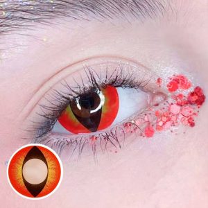Coloredeye Cat Eye Reddish Brown Cosplay Colored Contact Lenses