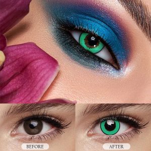 Coloredeye Elements Green Prescription Cosplay Colored Contact Lenses