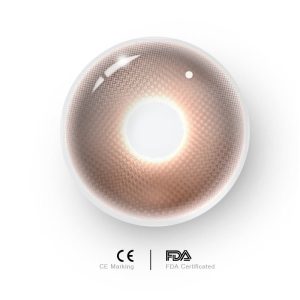 Eyemi Misty Orange Brown Prescrition Colored Contact Lenses | 6 Months