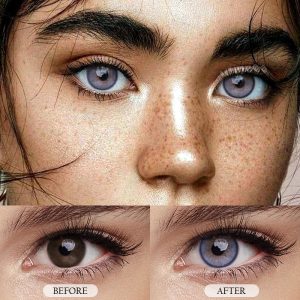 Eyemi Genshin Moon Blue Prescription Colored Contact Lenses