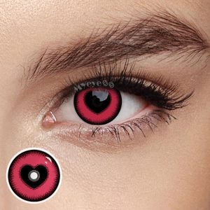 Eyemi Pink Eyes Prescription Cosplay Colored Contact Lenses
