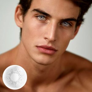 Eyemi Ocean Grey Prescription Men Colored Contact Lenses