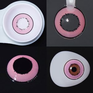 Eyemi Elements Pink Prescription Cosplay Colored Contact Lenses