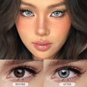 Eyemi Icy Cosmos Violet Grey Colored Contact Lenses | 1 Month