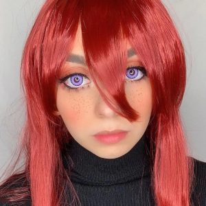 Eyemi Miracle TimesII Purple Prescription Cosplay Colored Contact Lenses