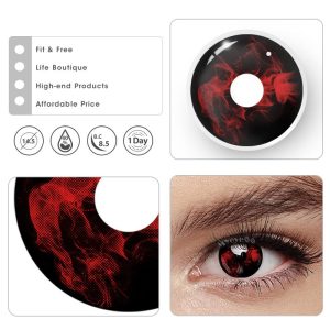 Eyemi Blood Black Prescription Cosplay Colored Contact Lenses | 1 Day