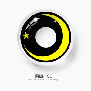 Eyemi Moon Star Yellow Cosplay Colored Contact Lenses