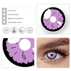 Eyemi Shizuku Purple Cosplay Colored Contact Lenses