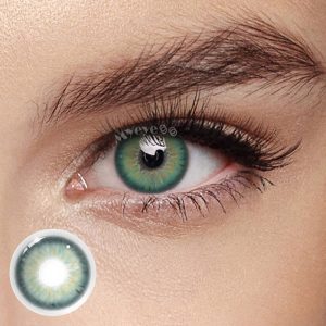 Eyemi Aegean Sea II Green Prescription Colored Contact Lenses