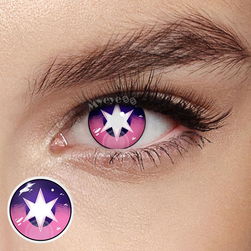 Eyemi Blind Ruby Hoshino Purple Cosplay Colored Contact Lenses