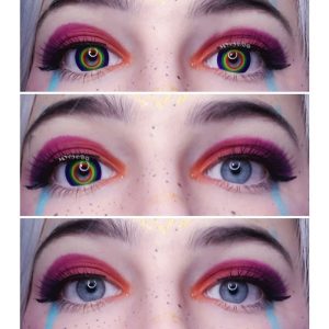 Coloredeye Circle Rainbow Prescription Cosplay Colored Contact Lenses