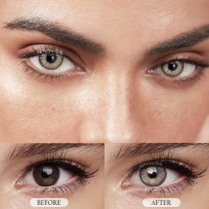 Eyemi Rime Brown Prescription Colored Contact Lenses