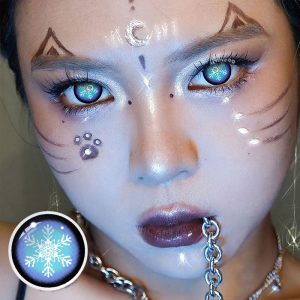 Eyemi Blind Snowflake Cosplay Colored Contact Lenses