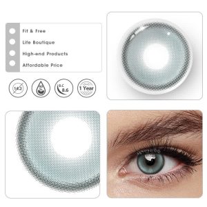 Eyemi Dolce Vita Green Prescription Colored Contact Lenses